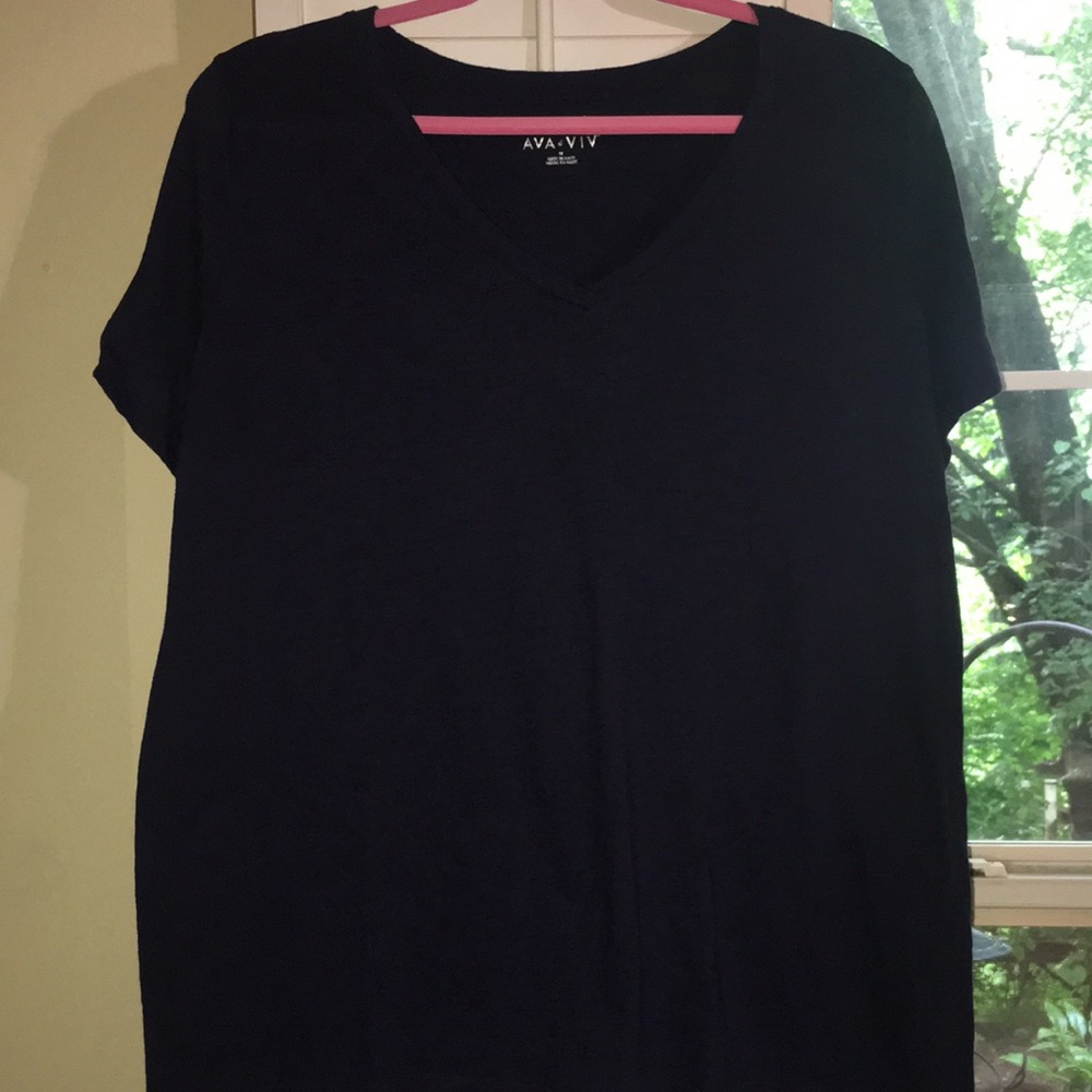 Ava & Viv Dark Blue Tee SIZE 1X